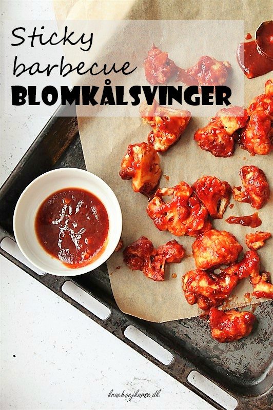 Sticky barbecue blomkål