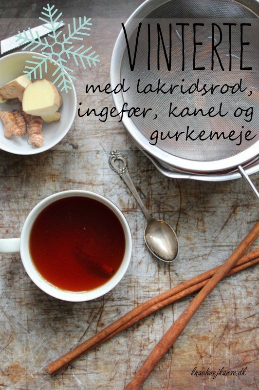 Hjemmelavet te med lakridsgod og gurkemeje