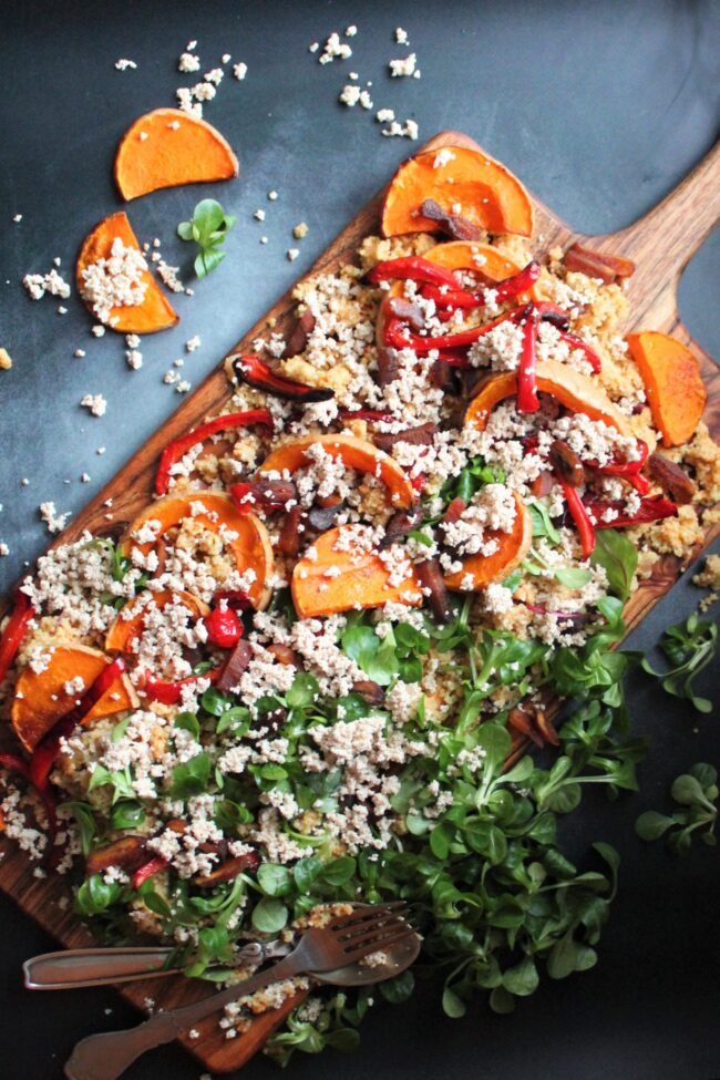 2017-12-31 13.45.49 Vegansk couscoussalat med tørrede abrikoser og saltet tofu-feta