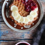 Veganske bananvafler uden tilsat sukker