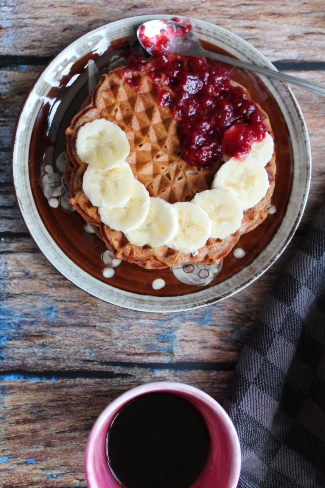 2018-05-28 11.22.40 Veganske bananvafler uden tilsat sukker
