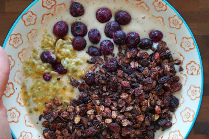 Vegansk chokolademysli