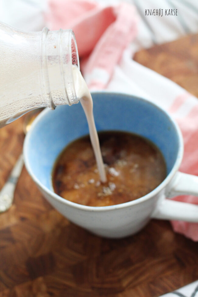 vegansk kaffefløde