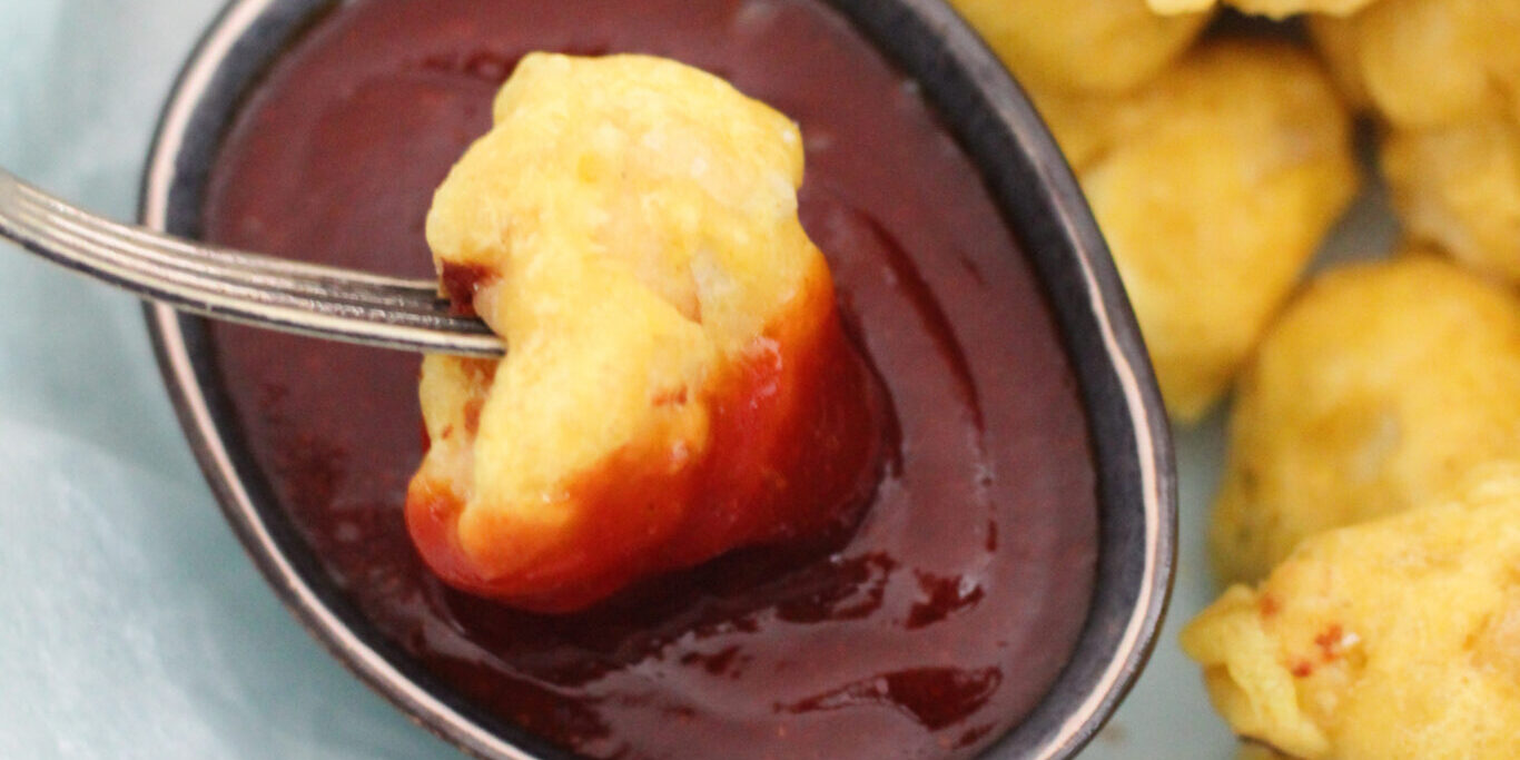 Vegansk blomkål i tempuradej med spicy ketchupdip Vegansk blomkål i tempuradej med spicy ketchupdip