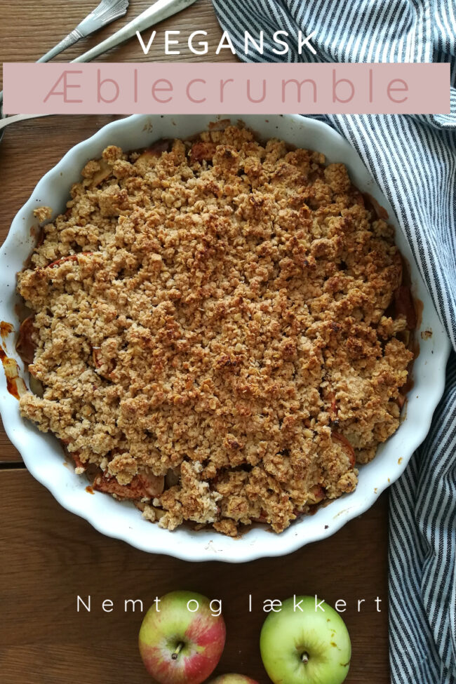 Pinterest Graphic #2 (6) Vegansk æblecrumble