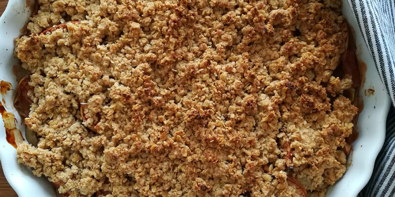 Pinterest Graphic #2 (6) Vegansk æblecrumble