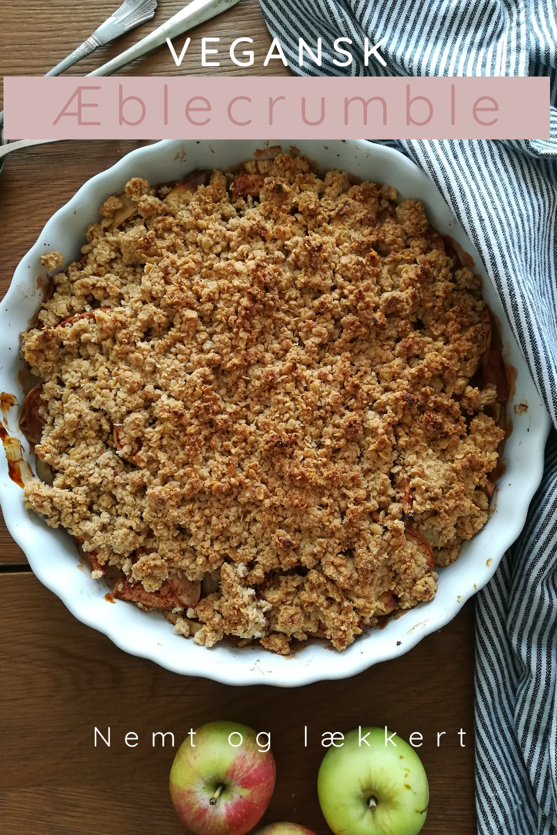 Vegansk æblecrumble