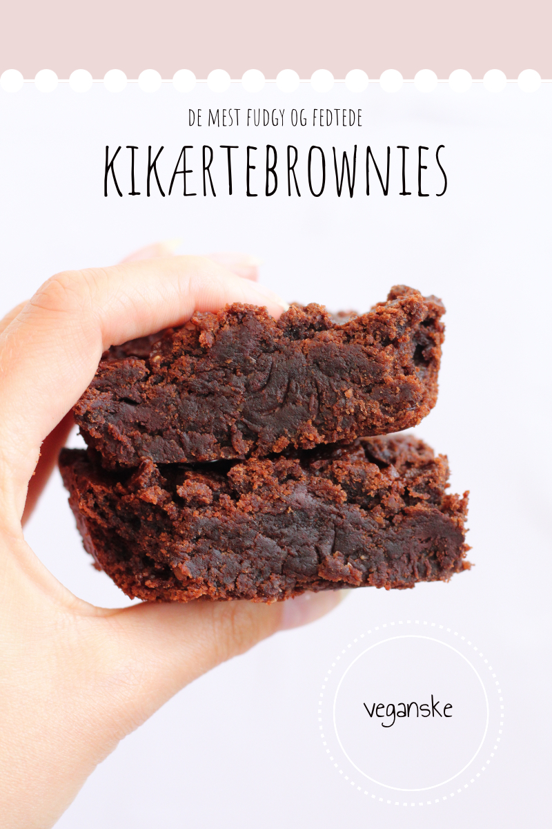 vegansk kikærtebrownie
