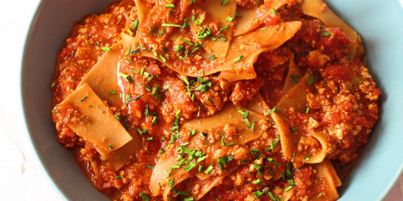 Nem, vegansk tofubolognese