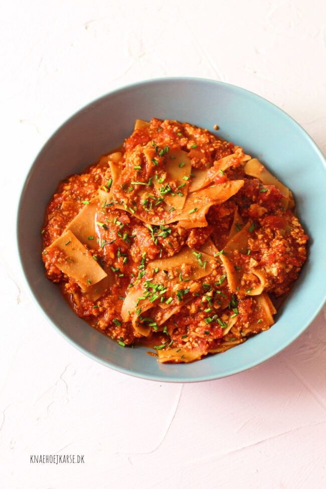 Nem, vegansk tofubolognese