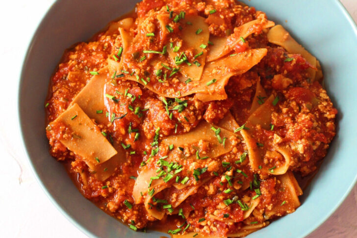 Nem, vegansk tofubolognese