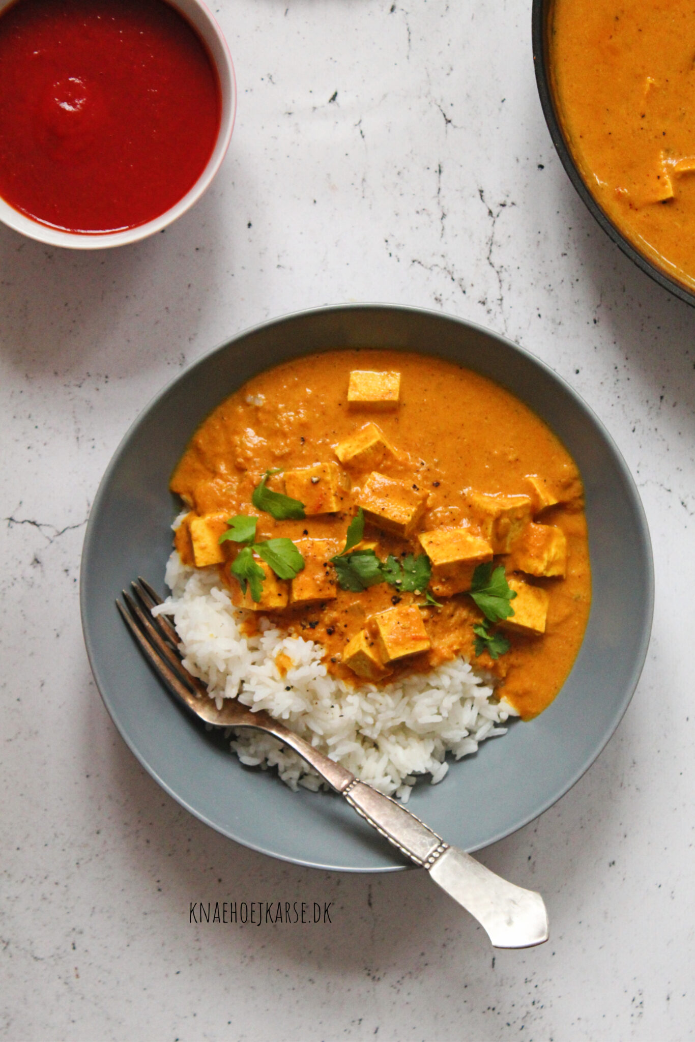 Sund og nærende vegansk tikka masala