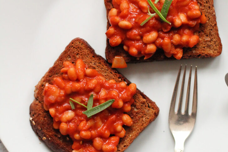 Nem vegansk opskrift på Baked Beans