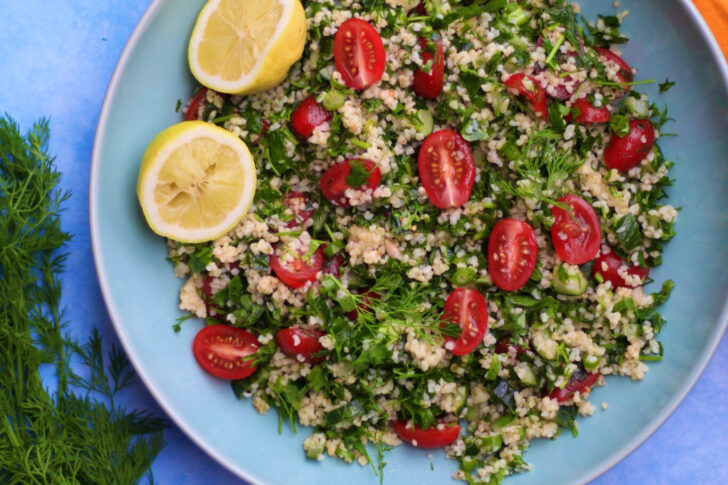 Tabbouleh med bulgur og krydderurter