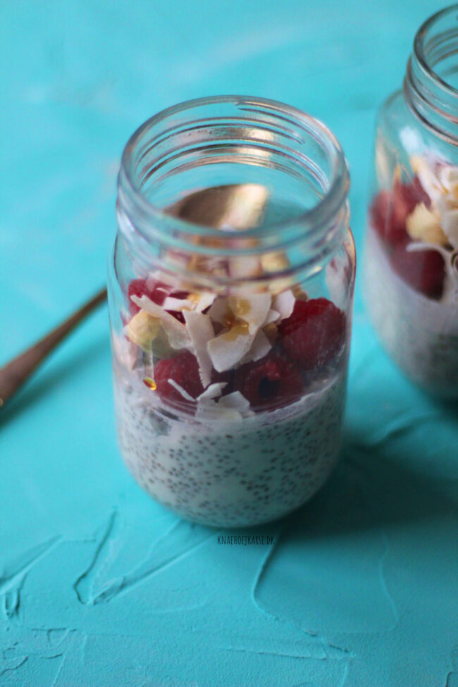 Vegansk chiagrød med kokosmælk