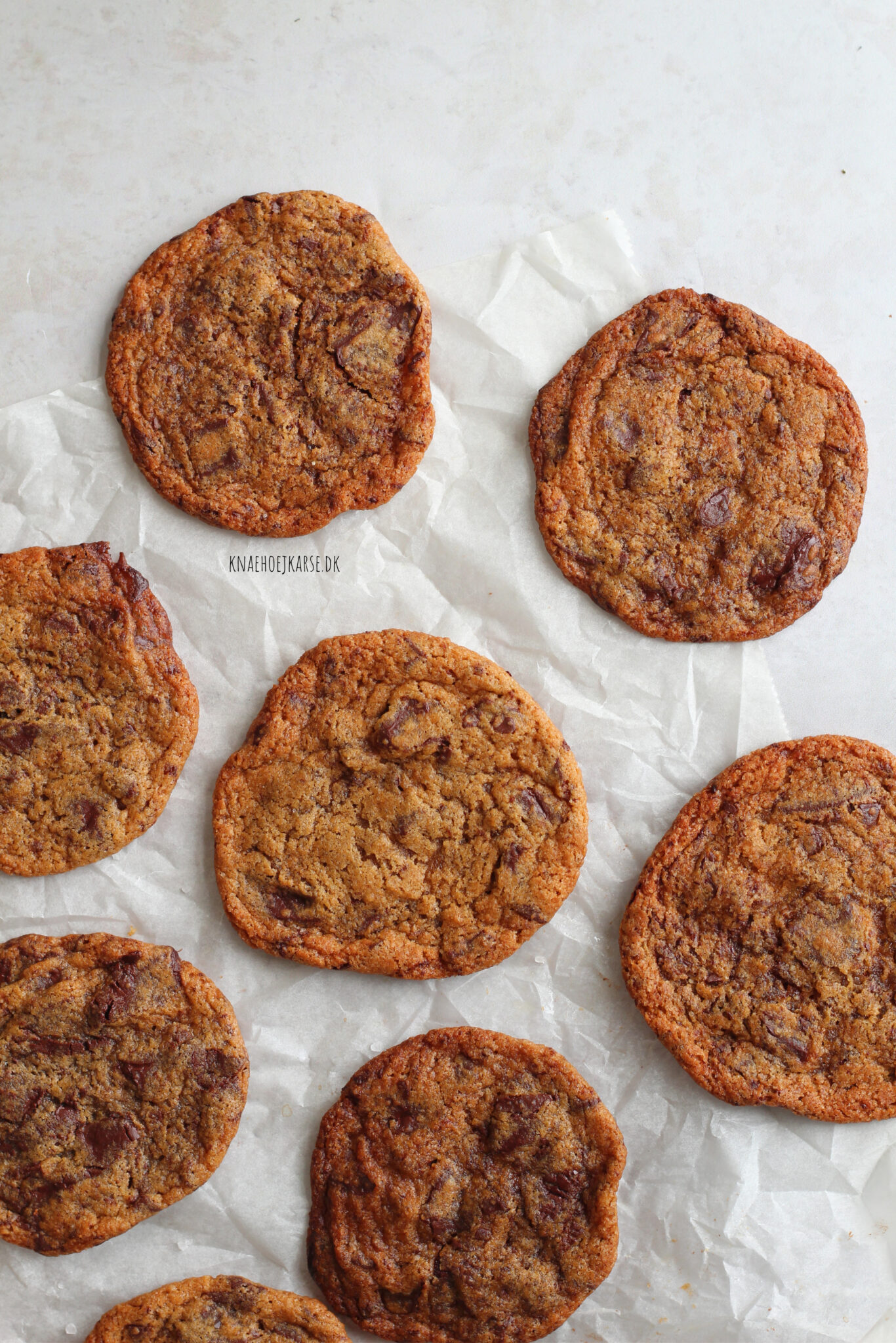veganske chocolate chip cookies 