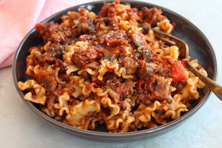 vegansk linsebolognese