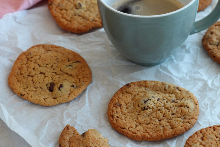 veganske cookies med chokolade