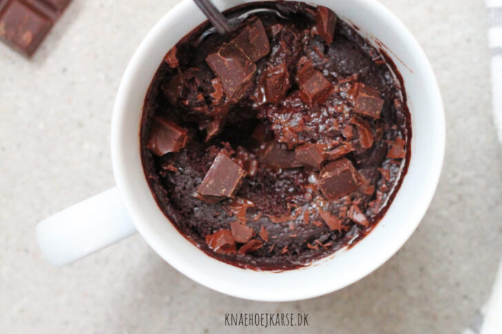 vegansk mug cake med chokolade
