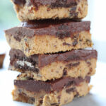 veganske cookie dough barer med Oreos