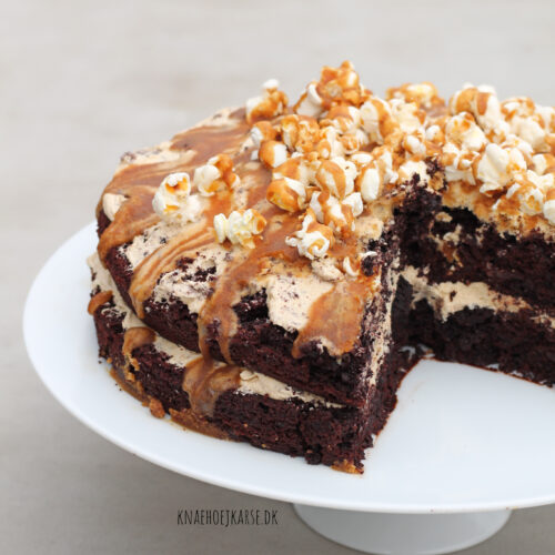 vegansk chokoladekage med karamel