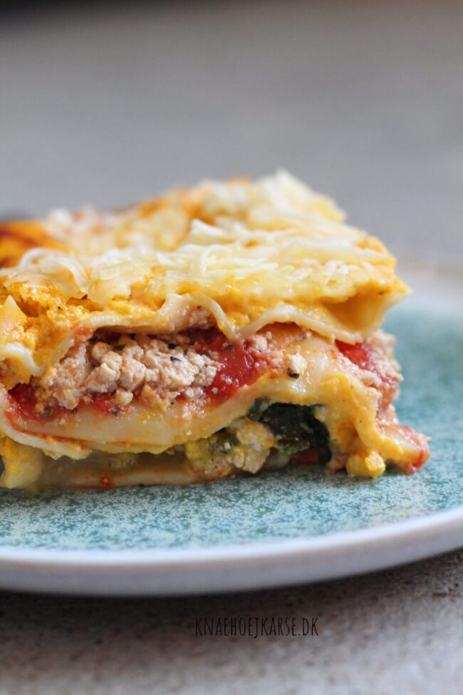 vegansk lasagne med græskar