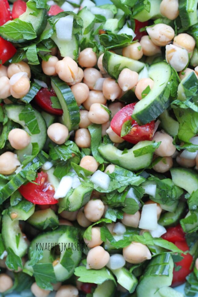 vegansk kikærtesalat med citron