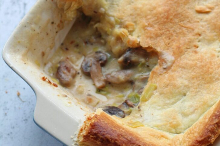 vegansk tærte med butterdej