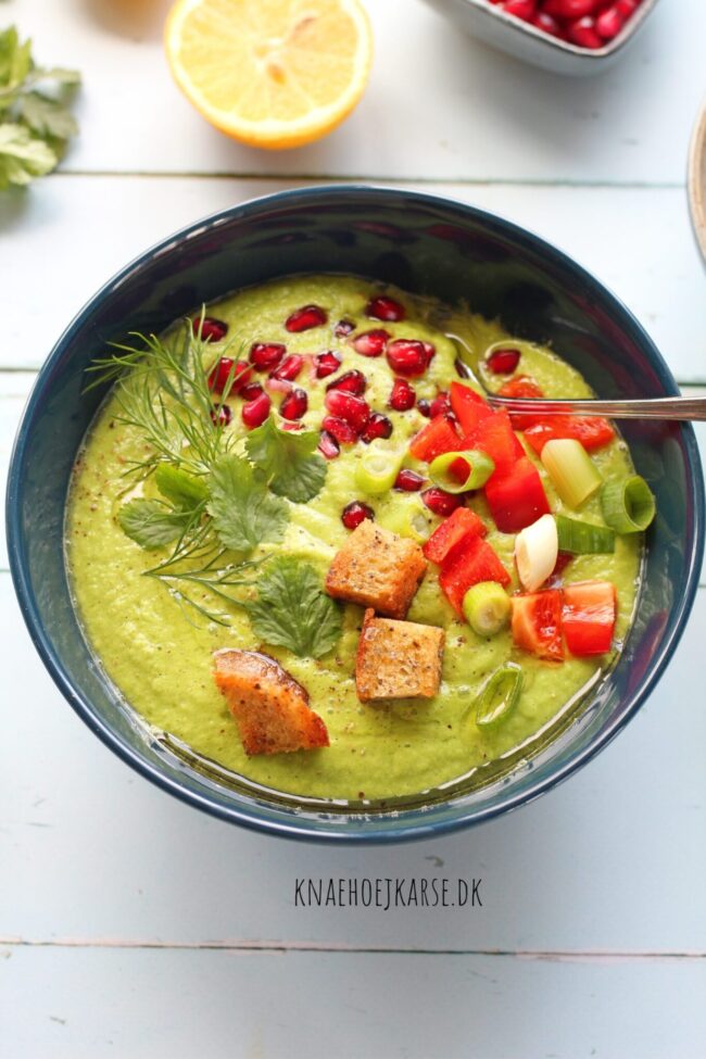 Gazpacho med agurk og avokado