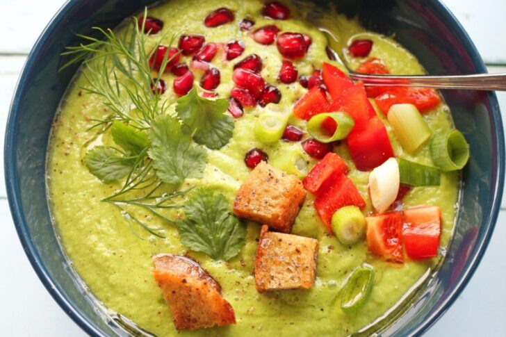 Gazpacho med agurk og avokado