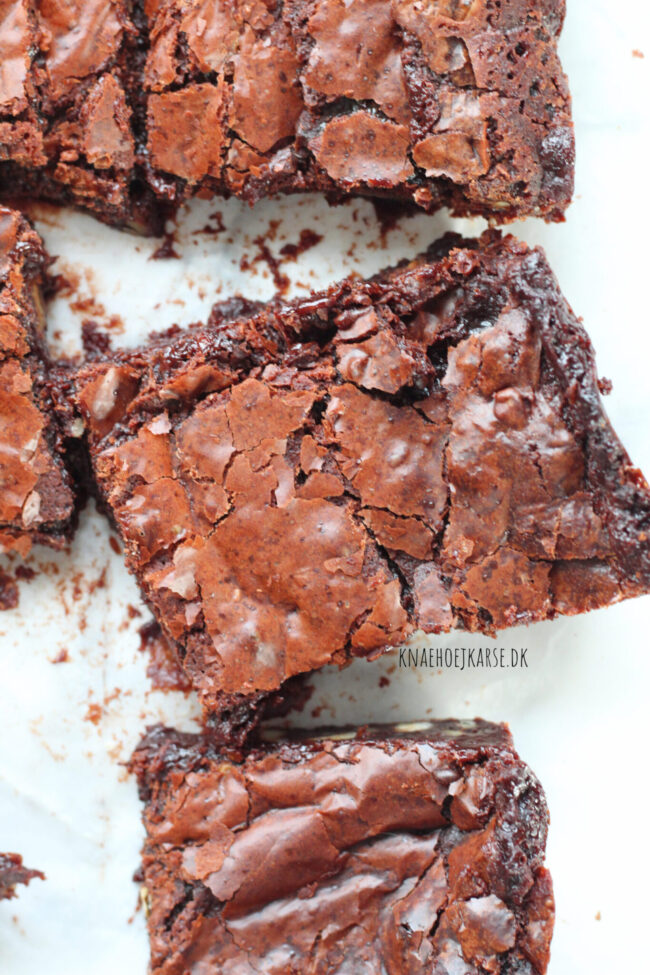 perfekte veganske brownies